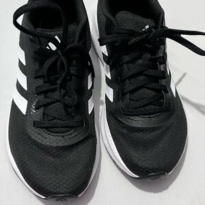 Adidas Black and White Athletic Sneakers